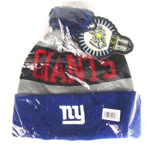 NFL New York Giants LED Light Up Pom Pom Men's Beanie New